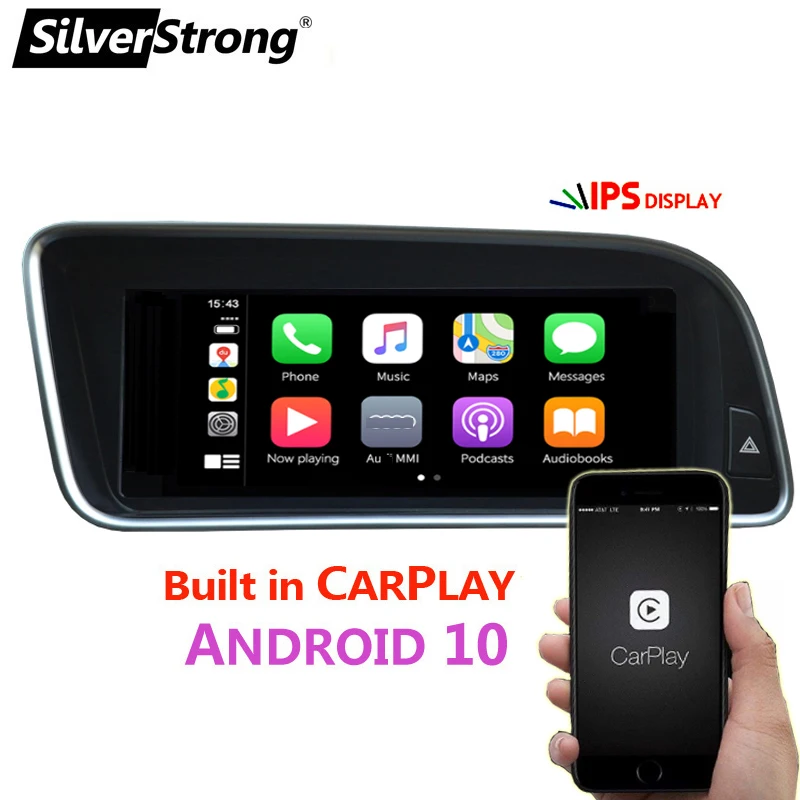 

CARPLAY,Android10,IPS 8.8Inch,for Audi Q5 8R 2009-2017,Support OEM Navi,MMI 3G/2G,Parking Sensor,Low/High Compatible
