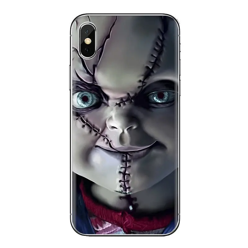 For iPhone XS Max XR X 4 4S 5 5S 5C SE 6 6S 7 8 Plus Samsung Galaxy J1 J3 J5 J7 A3 A5 Chucky Doll Transparent Soft Shell Covers |