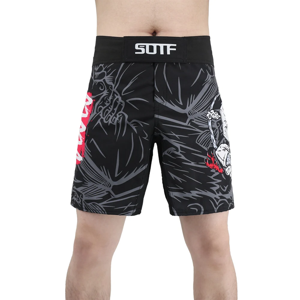 SOTF MMA геометрические технологии змеиная голова фитнес дышащие боксерские шорты