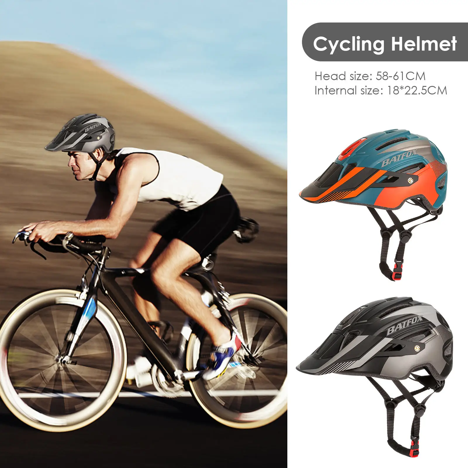 Унисекс защитный шлем для велосипеда с хвостом светильник Воздухопроницаемый