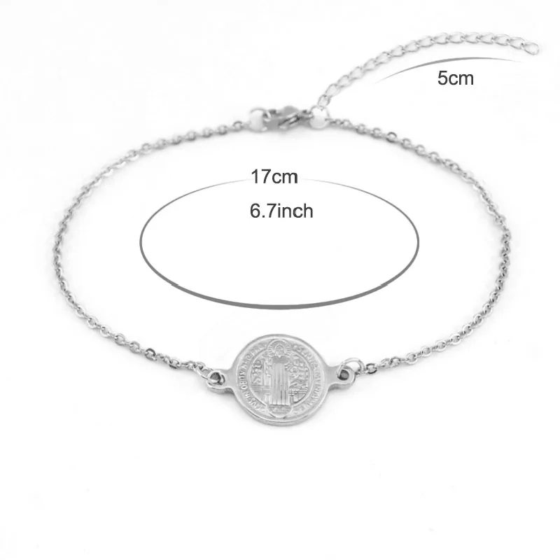 Религиозные браслеты с подвесками модные ювелирные изделия из нержавеющей стали