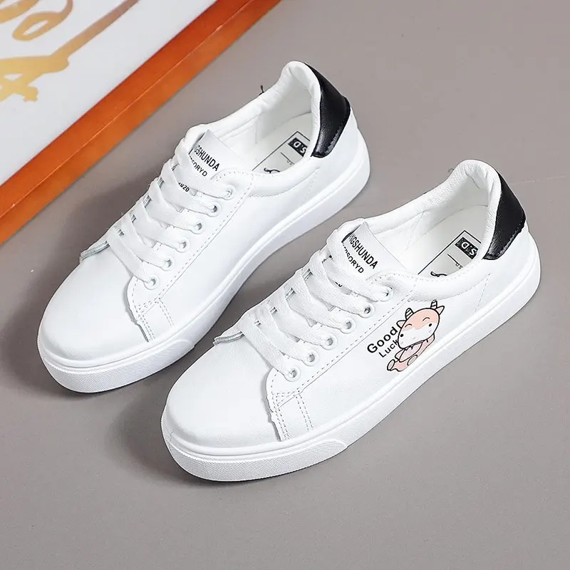 

Spring Autumn Women's Casual White Shoes Female 2021 Fashion Breathable All-Match Flat Vulcanize Sports Mujer Zapatos Size 35-40