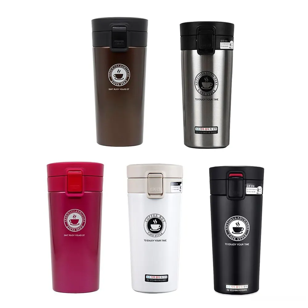 

380ML Travel Coffee Tumbler Stainless Steel Milk Tea Mug Insulated Travel Thermos Water Bottle Tumbler 1Pcs Vacuum Thermocup