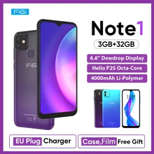 FIGI Note 1 – Smartphone Android 9, téléphone portable, écran 6.6 pouces, batterie 4000mAh, 3 go 32 go, Helio P25 Octa Core, double caméra 13mp  (1)