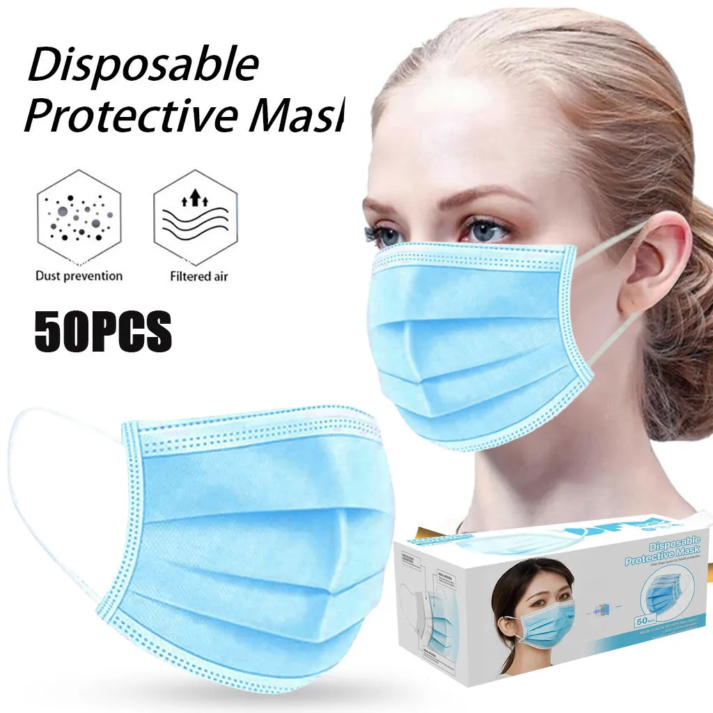 100 шт хлопчатобумажная ткань детские одноразовые лицевые уличные солнцезащитные