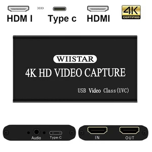Video Capture Card USB 2.0 HDMI TYPE-C Video Grabber Record Box for PS4 Game DVD Camcorder HD Camera Recording Live Streaming Video Capture Card USB 2.0 HDMI TYPE-C Video Grabber Record Box for PS4 Game DVD Camcorder HD Camera Recording Live Streaming