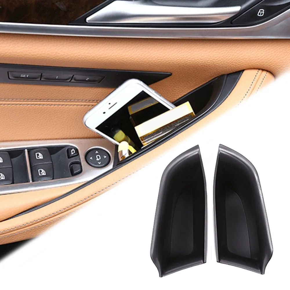 

Accessory Door armrest box Car Front Holder Tray 1 Pair Auto Container