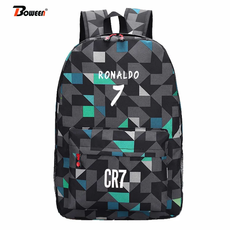 Рюкзак для подростков школьные ранцы мальчиков мужской рюкзак книг Роналду