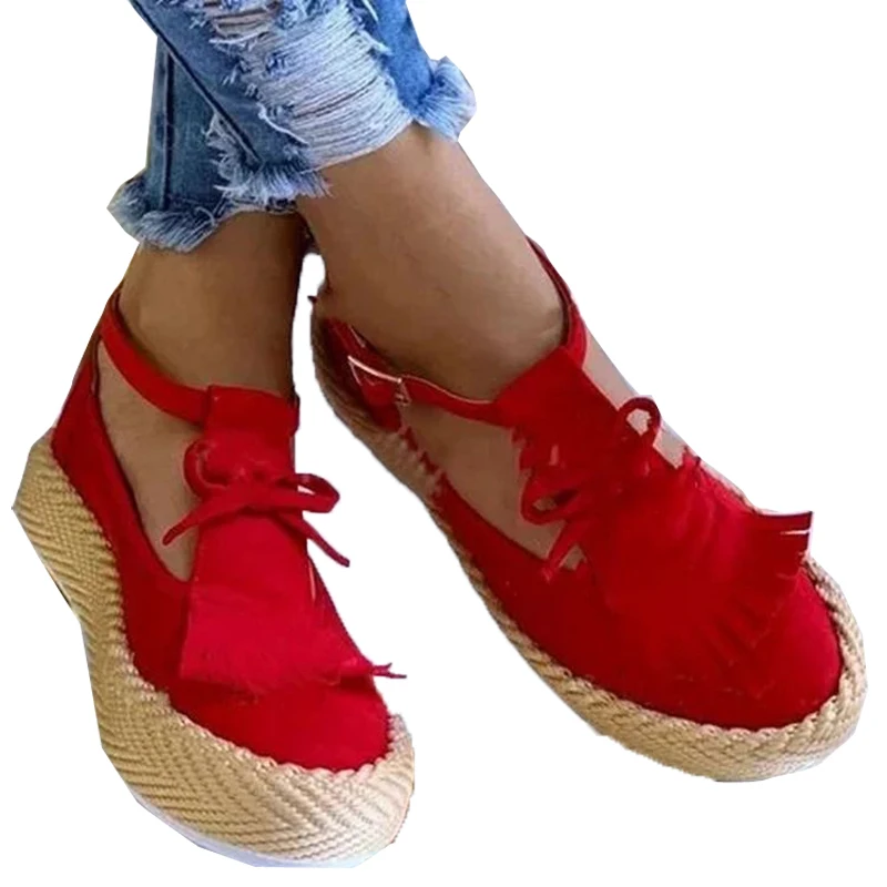 

women sandals summer buckle strap heel flat platform shoes casual shoes woman ladies plus size sandals female 2020 NEW