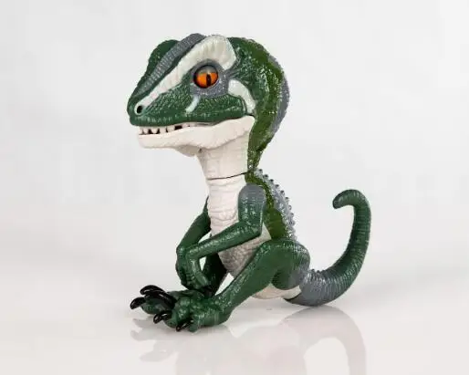 Белый Креативная Velociraptor фигурка, Электрический динозавр, домашние животные, игрушка для кончика пальца динозавра, Умная игрушка, электронный питомец, модель динозавра - Цвет: Белый