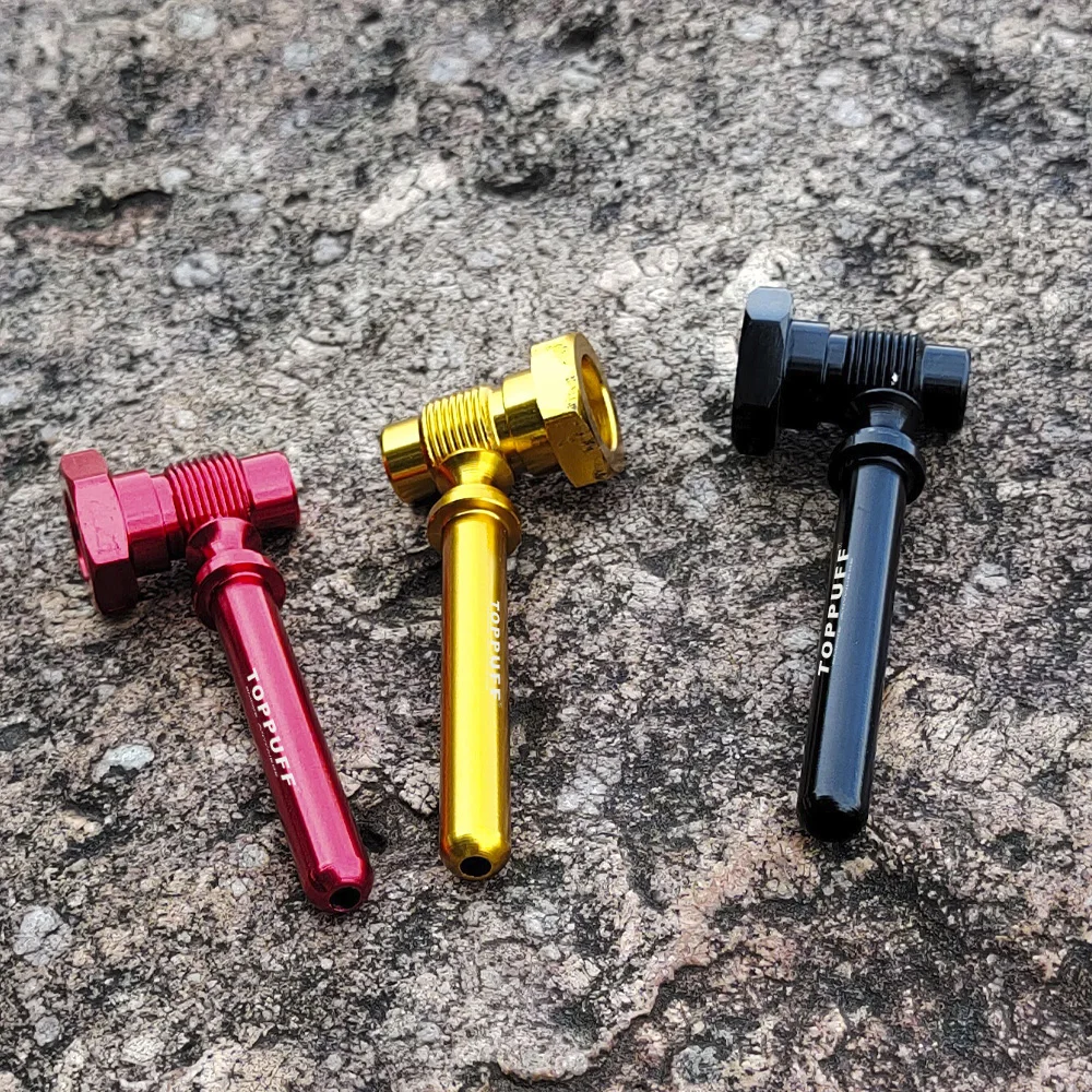 Трубка для курения трав болты формы алюминия 83 мм с металлической чашей