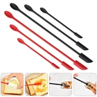 Силиконовый шпатель для крема с двойной головкой, шпатель для масла и торта, скребок для мини-крема для торта, гибкая банка для фруктового соуса, ложка, кухонные принадлежности