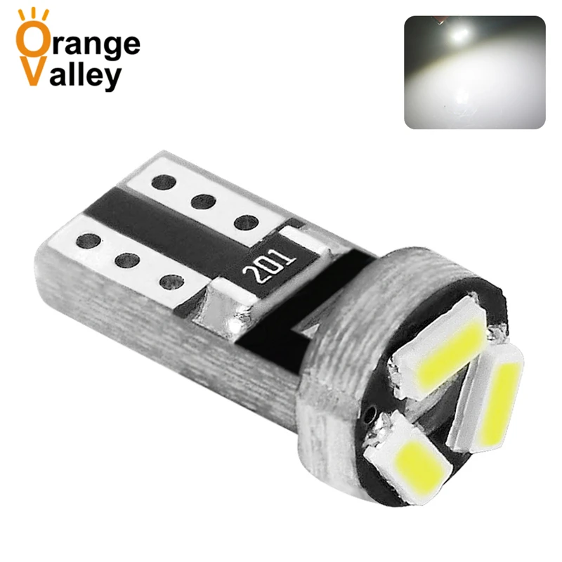 500 шт. супер яркий T5 74 W1.2W 3 светодиодный 3014 SMD Приборная панель автомобиля