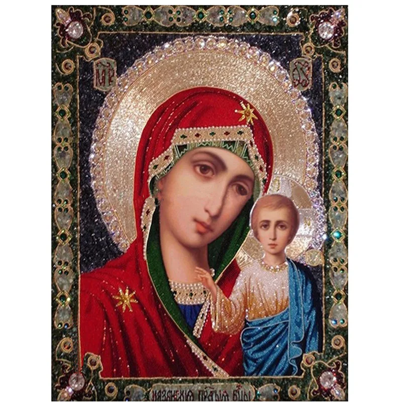 Религиозная 5D алмазная живопись своими руками вышивка крестиком религиозная