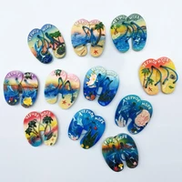 qiqipp russia creative tourist souvenirs black sea ocean wind flip flops magnetic refrigerator stickers accompanying gifts