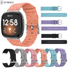 Холщовый ремешок для Fitbit Versa 3 Смарт-часы с заменой ремешка ремешок для браслета Fitbit Sense