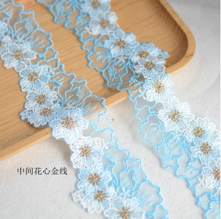 Кружевная лента для одежды ширина 1 м 6 см | Дом и сад