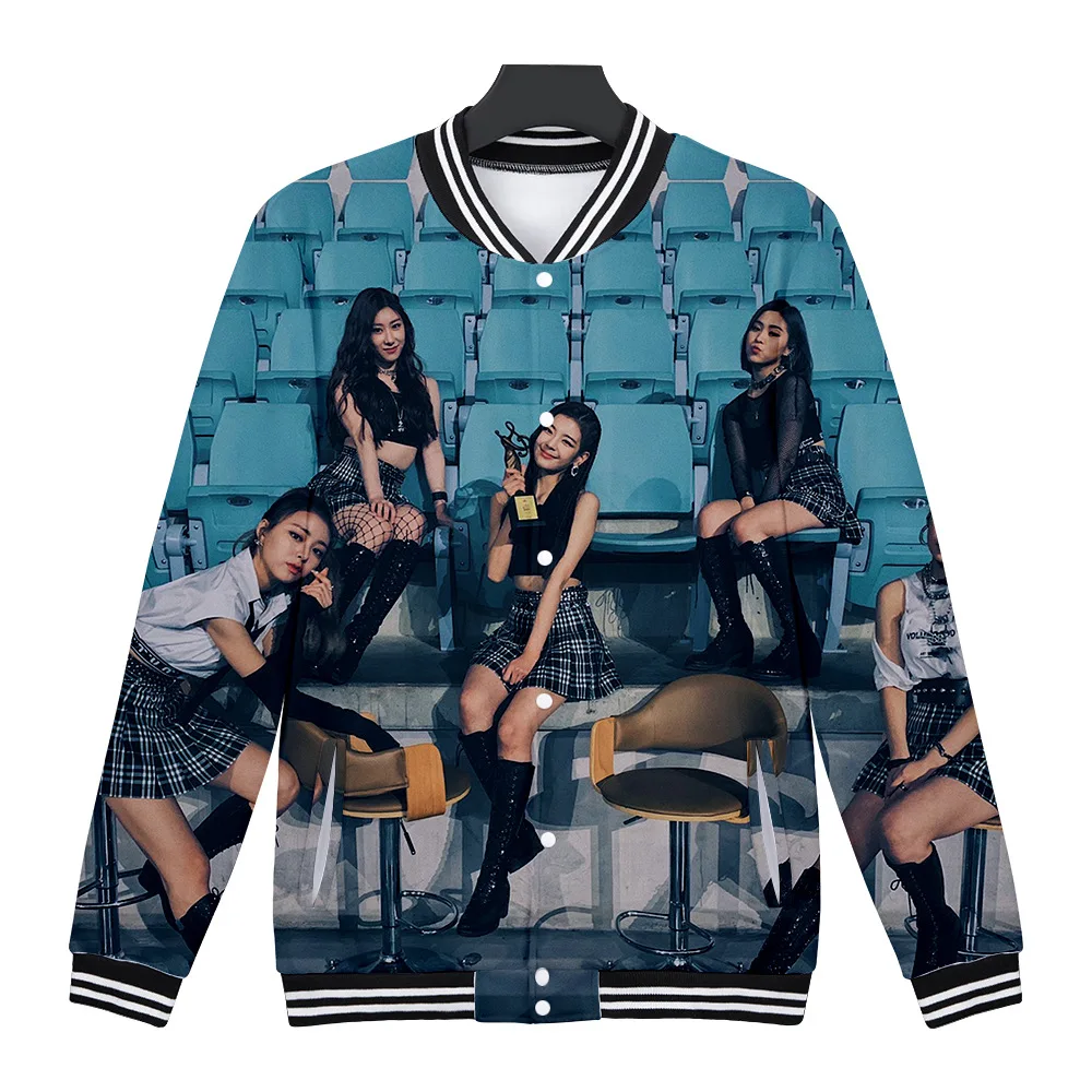 K-POP KPOP ITZY IT'z Me альбом 3D бейсбольная Униформа куртка-бомбер женская мужская