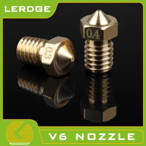 Насадка для 3D-принтера LERDGE J-head V5 hotend v6, комплект экструдеров для фильтров 1,75 мм, 0,2 мм, 0,3 мм, 0,4 мм, 0,5 мм, детали для 3D-принтера, 1 шт.