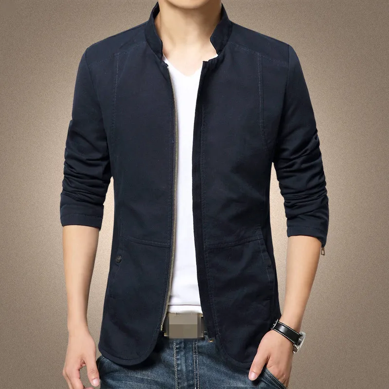 Мужское хлопчатобумажное 100% куртки на осень и весну размера плюс Mens Jackets And Coats