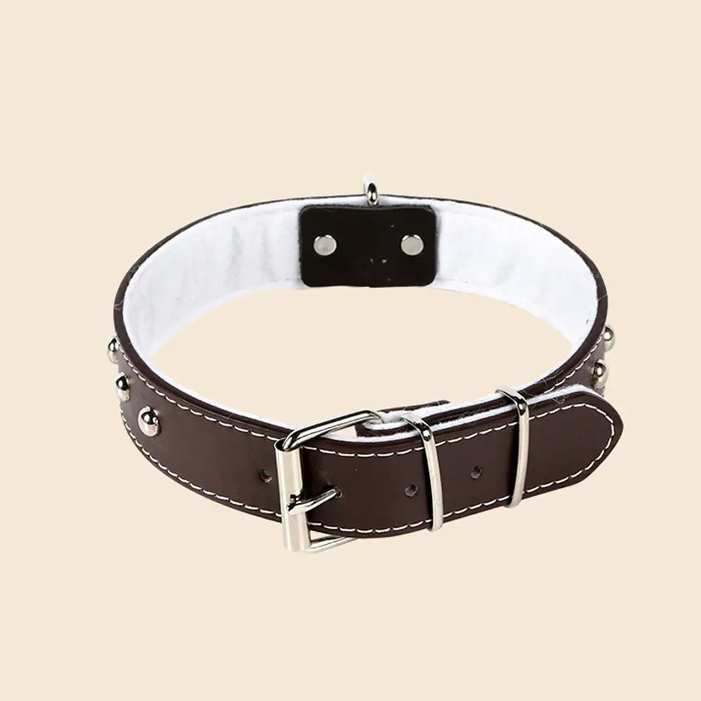 

Ошейник из искусственной кожи для питомцев, регулируемый поводок для дрессировки маленьких собак и кошек, аксессуары для домашних животных