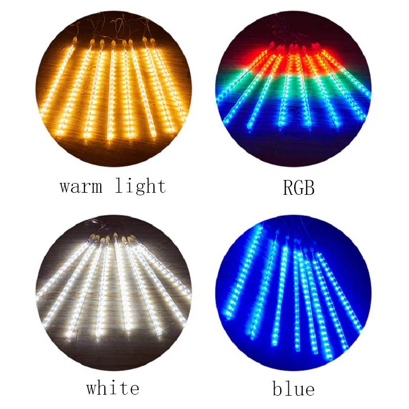 СВЕТОДИОДНАЯ Гирлянда для метеоритного душа на солнечной батарее праздничная
