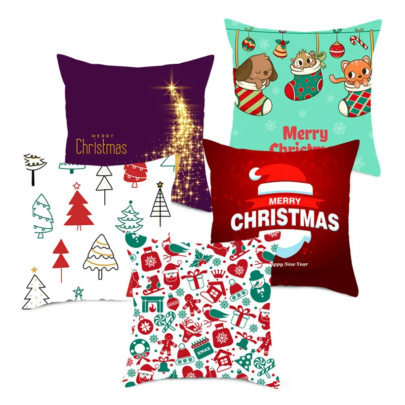 Рождественский подарок Fuwatacchi чехол для подушки новогодние носки декоративная