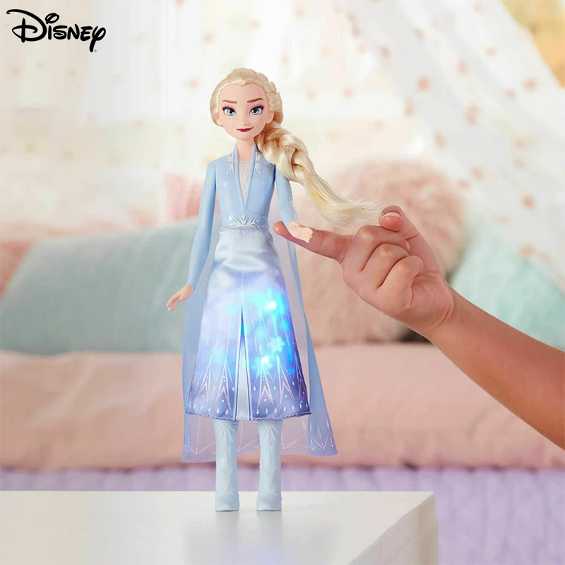 

Disney Frozen 2 Magical Swirling Adventure Light Up Elsa Anna Doll Original Character Action Figure Collectible Model Toys E6952