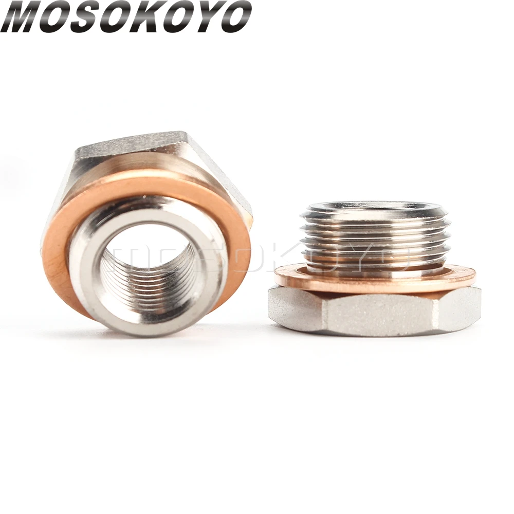 Выхлопная труба из нержавеющей стали диаметром от 18 мм до 12 адаптер датчика O2