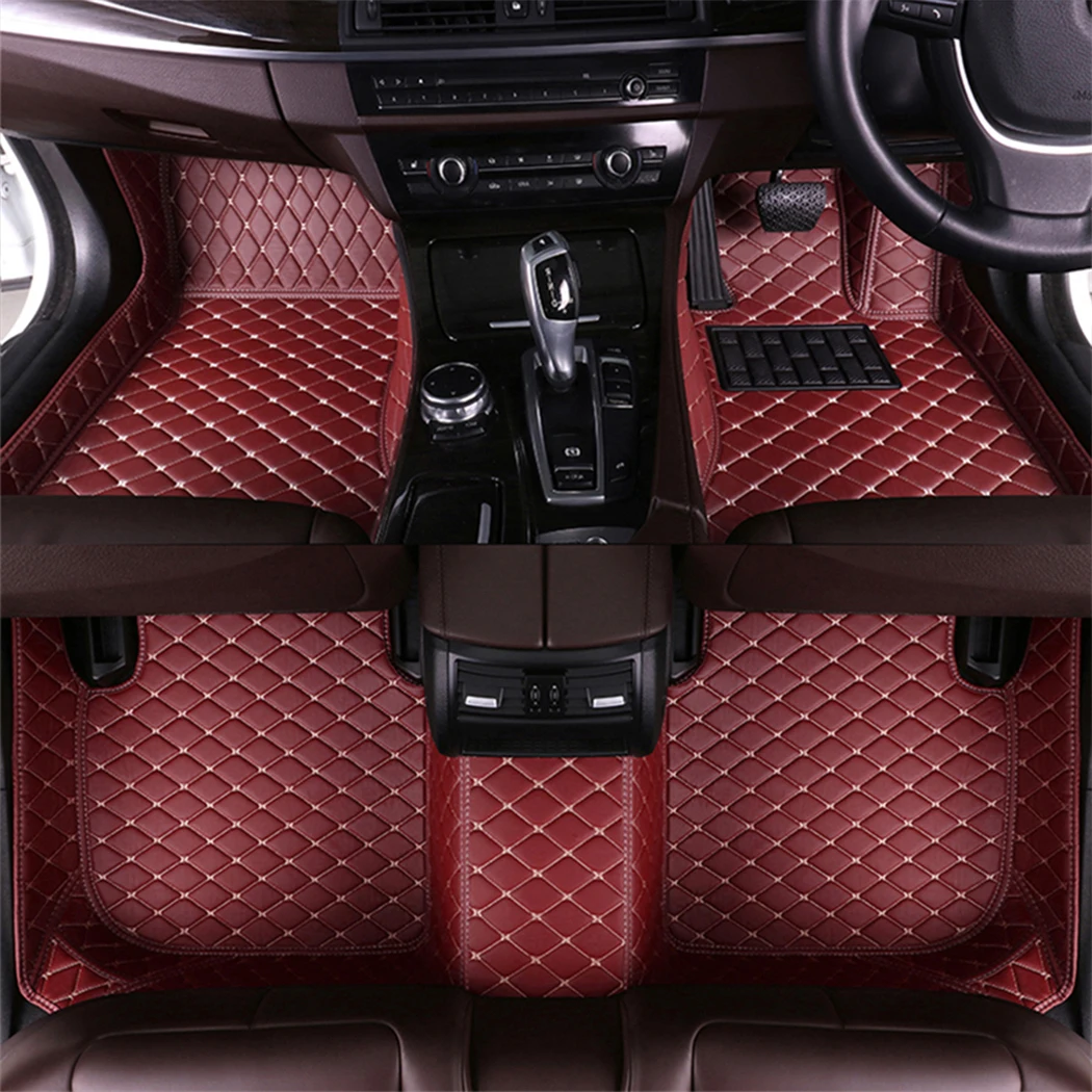 

Artificial Leather Car Floor Mats For Audi Q7 5 Seat 2006-2014 2015 2016 2017 2018 2019 Auto Styling Accessories Carpet Rugs
