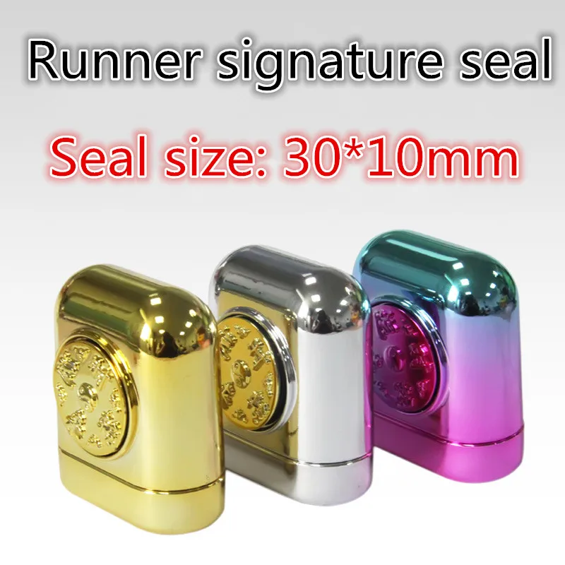 

3pcs Runner signature blank seal material wholesale signature personalized art handwritten signature seal private seal