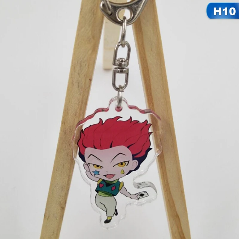 Брелок для ключей из аниме Killua Zoldyck Kurapika двусторонний брелок акриловый подвесной