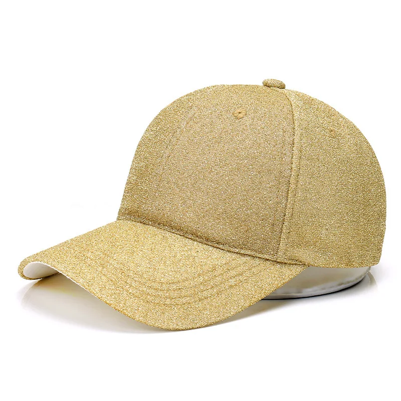 

New spring and summer women's bright silk sunscreen cap men's outdoor casual fashion baseball cap