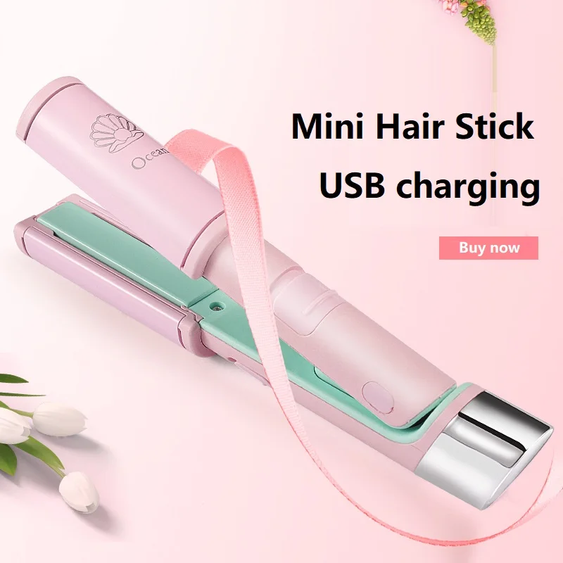 Мини-выпрямитель для завивки волос портативный утюжок и с Usb-зарядкой | Красота