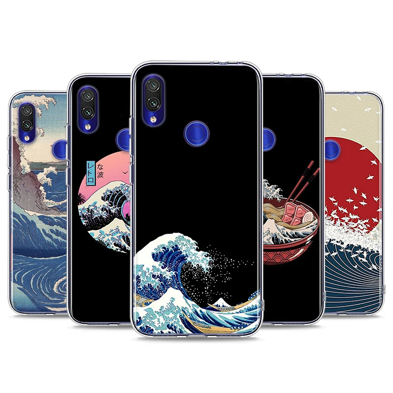 

The Great Wave off Kanagawa For Redmi 9i 9T 9A 9C 9 8A 8 GO 7 7A S2 Y2 6 6A 5 5A 4X Prime Pro Plus Transparent Phone Case