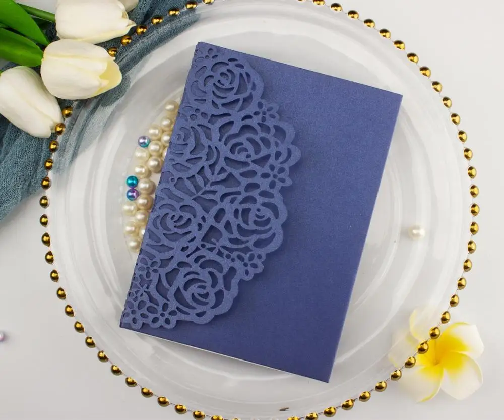 100 шт. элегантные светло розовые накладки лазерная резка свадебные приглашения