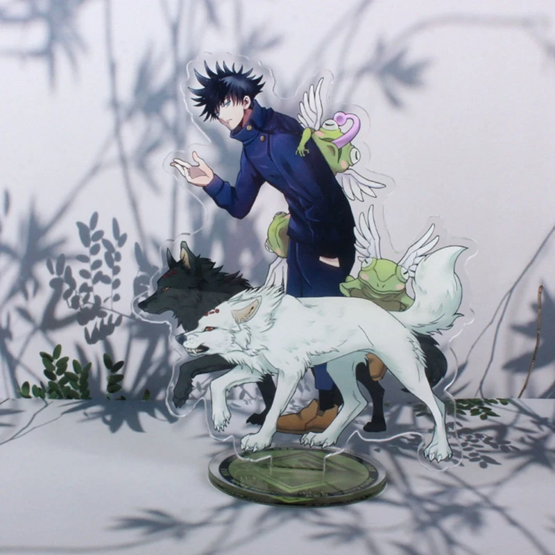 

16cm Japan Anime Jujutsu Kaisen Acrylic Figure Satoru Yuji Itadori Figures Plate Holder Stand Model Plate Decor For Gifts