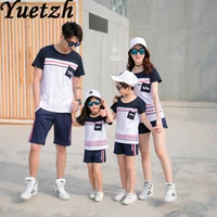 2021 family matching outfit sport suits sportswear sportsuit clothes women men girls boy tracking running fitness t shirt short