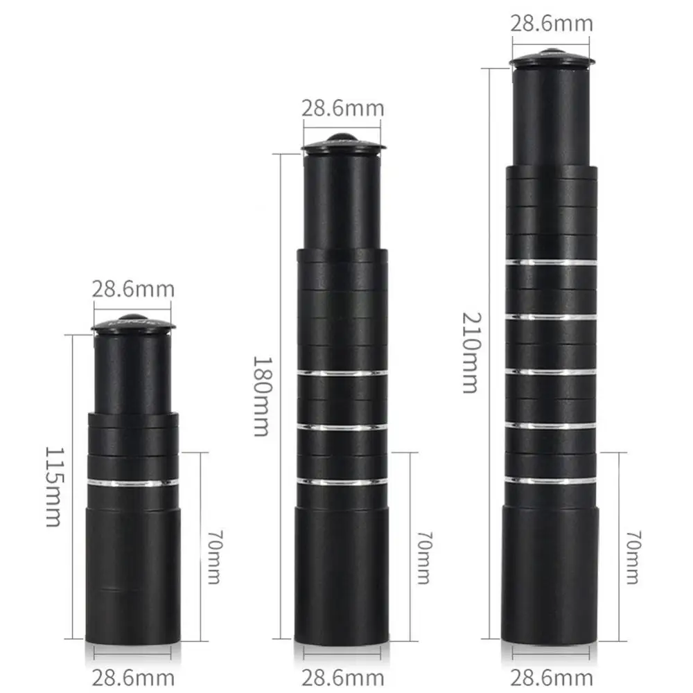 

115/180/210mm MTB Bike Stem Rise Up Handlebar Bicycle Riser Adapter Extender