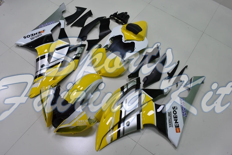 Обтекатели для YZF R6 2008 2015 желтый черный наборы тела YAMAHA YZFR6 13 12 2010|Полные комплекты