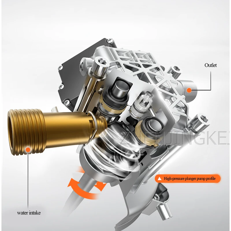 Мойка высокого давления для автомобиля бесшумный индукционный двигатель из