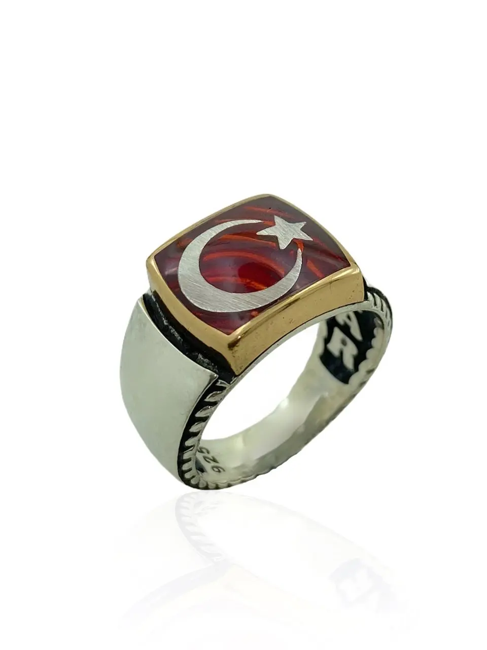 

Moon Star Top Quality 925 Silver Men 'S Ring