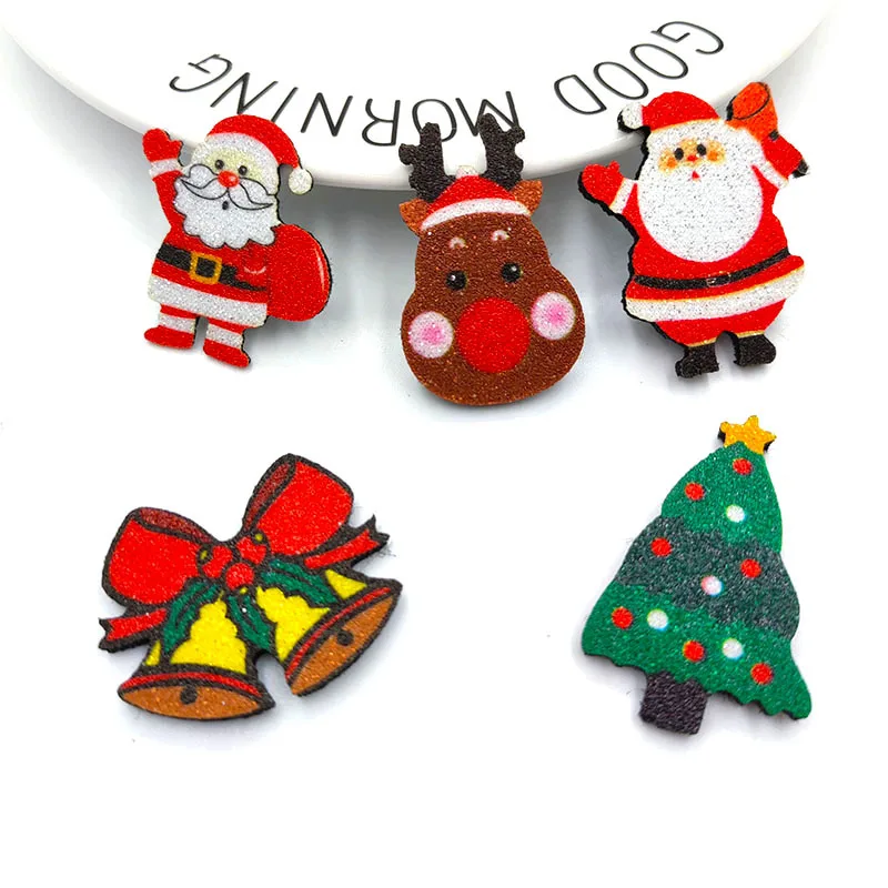 

10 шт./лот новая войлочная ткань Рождественская серия патч Блестящий Рождественский колокольчик Санта-Клаус аксессуары «сделай сам» Праздн...