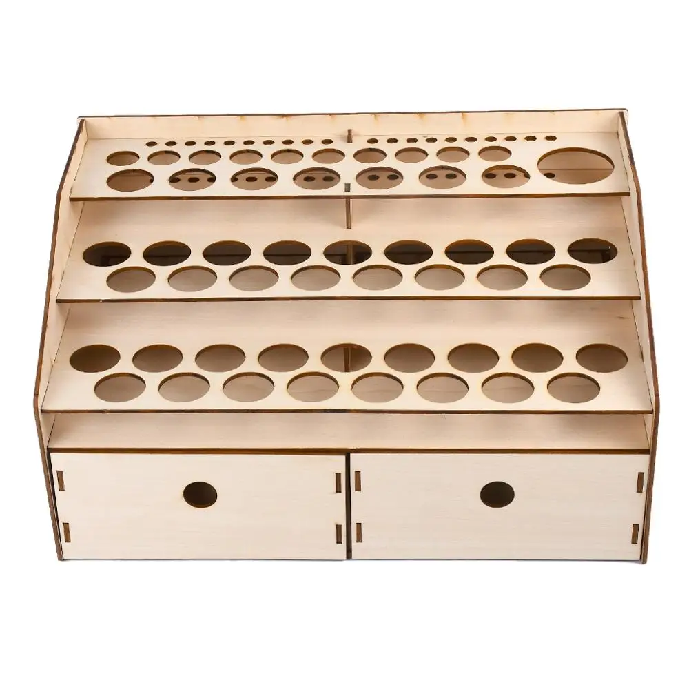 Отличная древесина подставка для бутылка краски эфирных масел с держателем