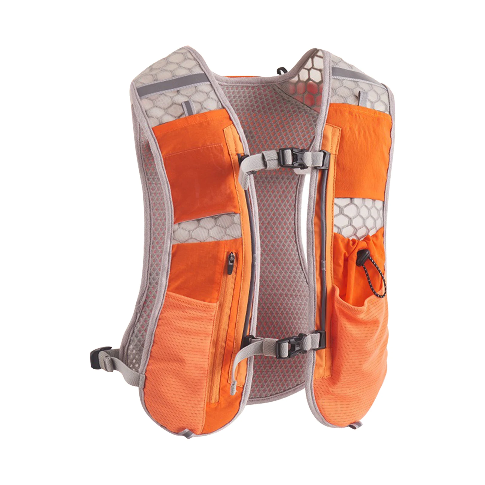 

Running Vest Reflective Adjustable Phone Holder Bag Chest Backpack Outdoor Sports Chest Bag Cell Phone Storage Bag