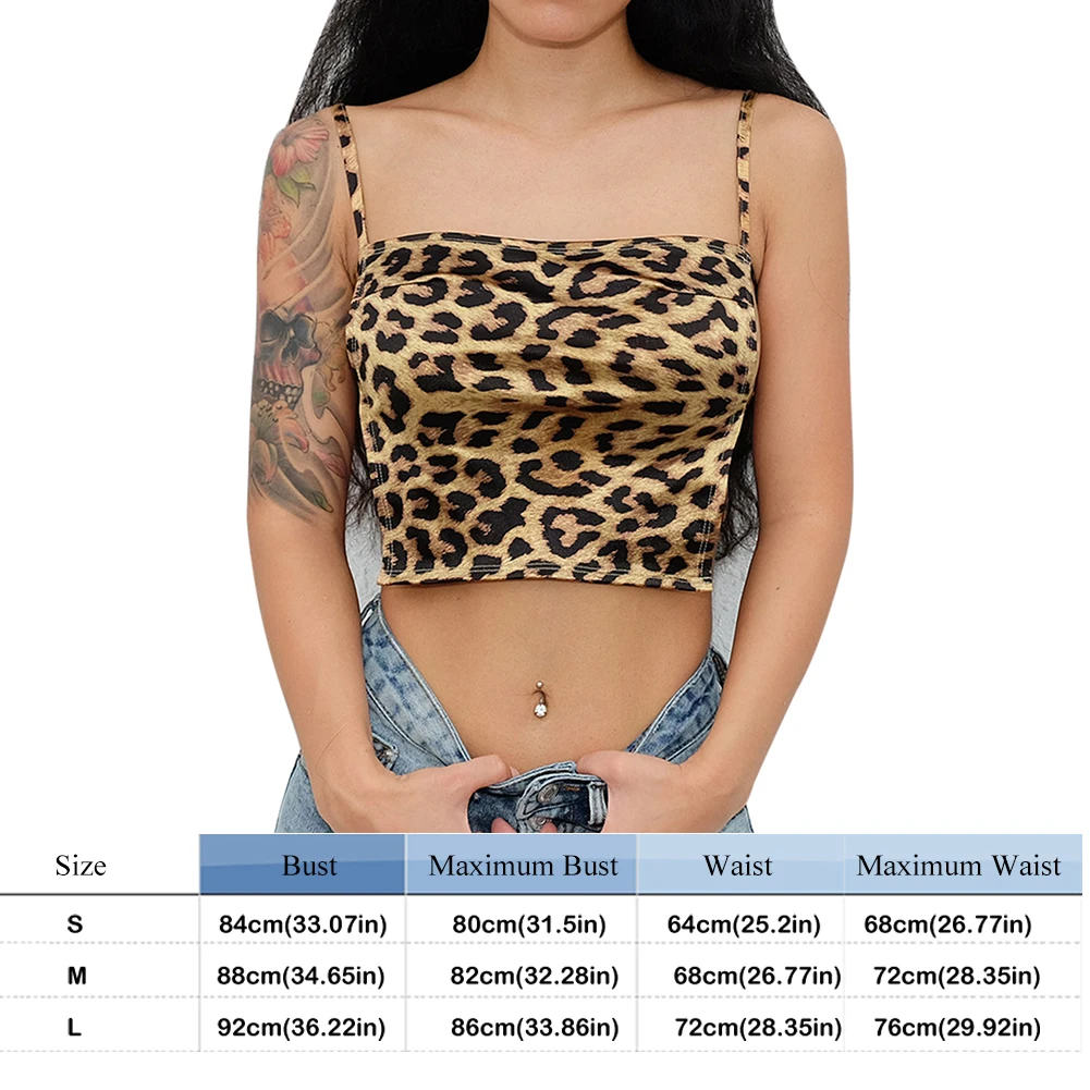 

2021 Women Cross Bandage Sleeveless Sexy Camis Tops Summer Leopard Printed Backless Crop Top Streetwear Fashion Tops Tees Party