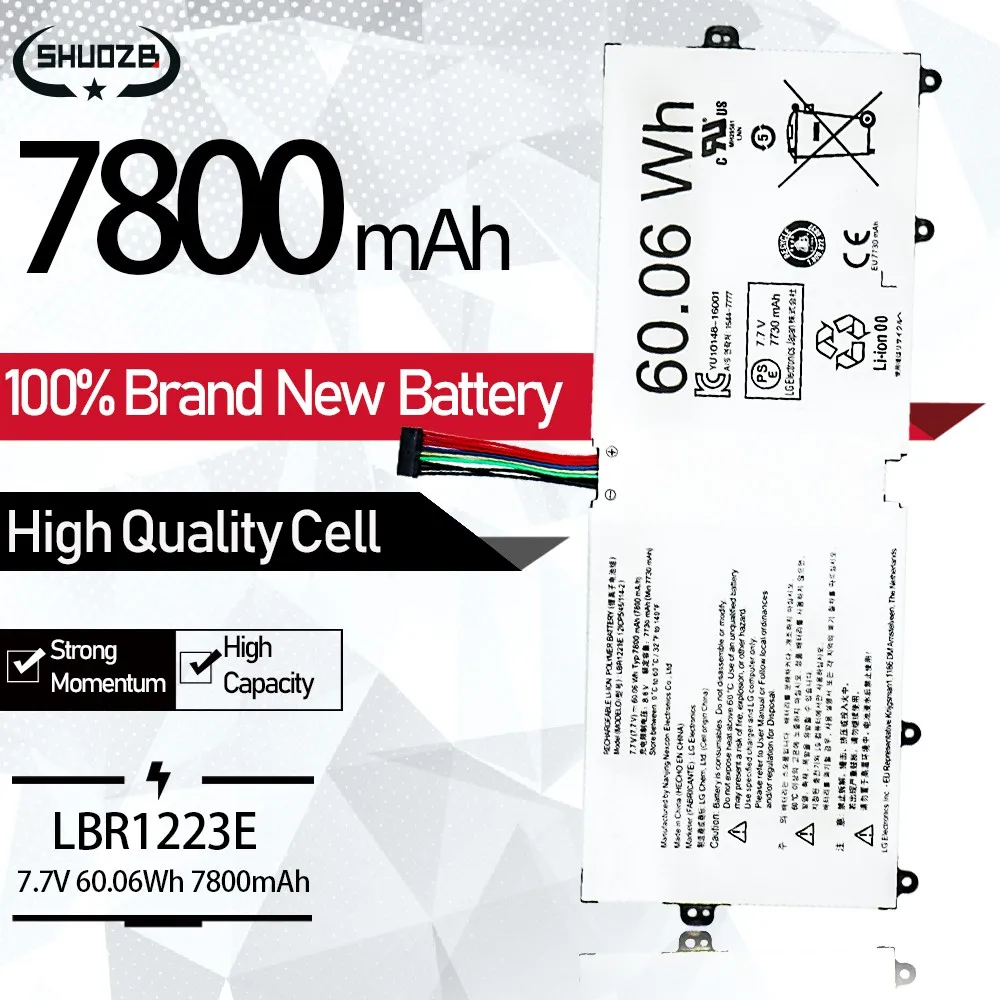 Новый аккумулятор LBR1223E для ноутбука LG Gram 13Z970 14Z970 15Z970 15Z975 13Z970.G.AA53C 13Z975 14Z980 15Z980