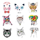 Термонаклейки для одежды, нашивки для одежды, наклейки Кот, сделай сам, симпатичная наклейка, ПВХ, гибкий плавкий переводной винил, клейкая Полоса J
