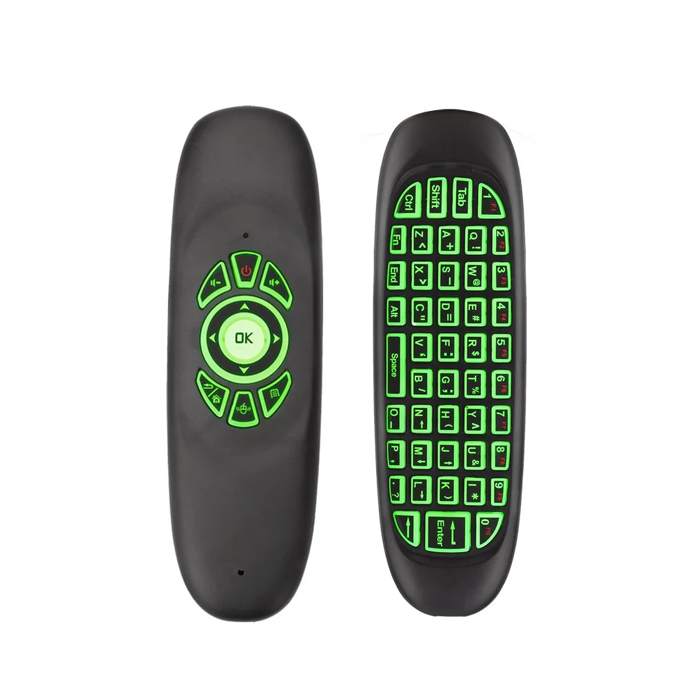 C120 2,4 ГГц Беспроводная Fly Air mouse Русский Английский C120 перезаряжаемая клавиатура гироскоп пульт дистанционного управления для android tv BOX