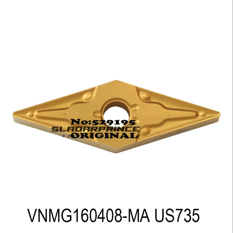 VNMG160408 VNMG160404-MA VNMG160408-MA US735 карбидные вставки токарные инструменты VNMG 160408 наружный